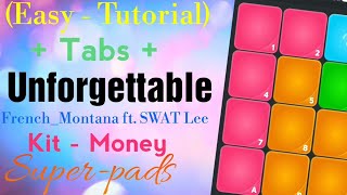 how to play Unforgettable French Montana ft. SWAT lee Super-pads  Kit  Money easy Tutorial with Tabs screenshot 1
