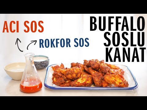 Fırında Acılı Tavuk Kanadı Tarifi Buffalo Soslu | Acı Chili Sos ve Rokfor Sos Yapımı