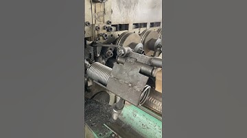 The process of producing extension springs for garages #machine #factory  #process #springs #tech