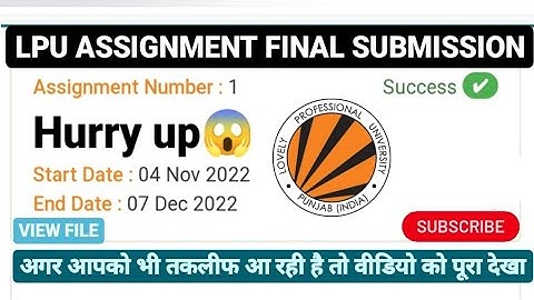 LPU CA SUBMISSION STEP BY STEP PROCESS | LPU ASSIGNMENT UPLOAD KAISE KRE | LPU | PCP | CA SCORE CARD