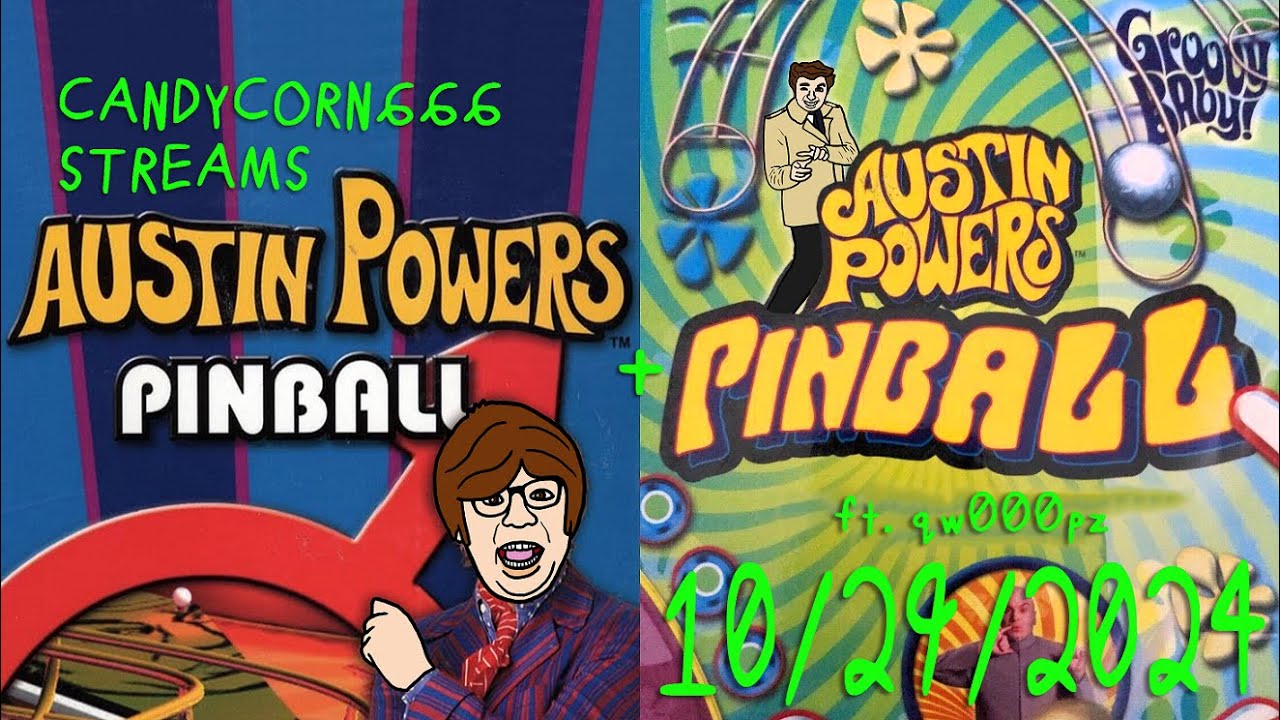 Austin Powers Pinball (PS1 + Palm OS) - candyman106 Streams (10/29/24) ft. qw000pz