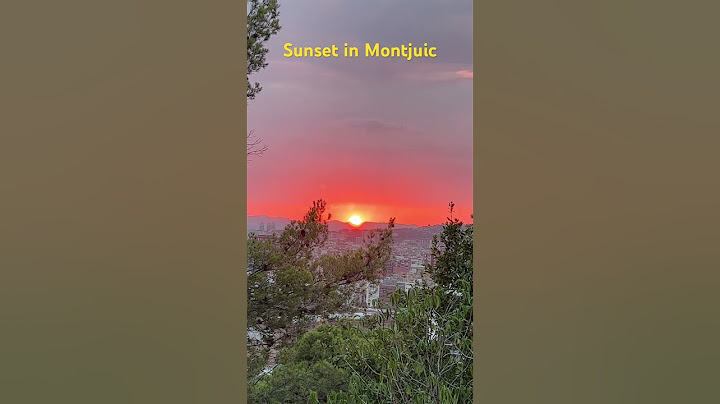 Sunset in Montjuic Barcelona