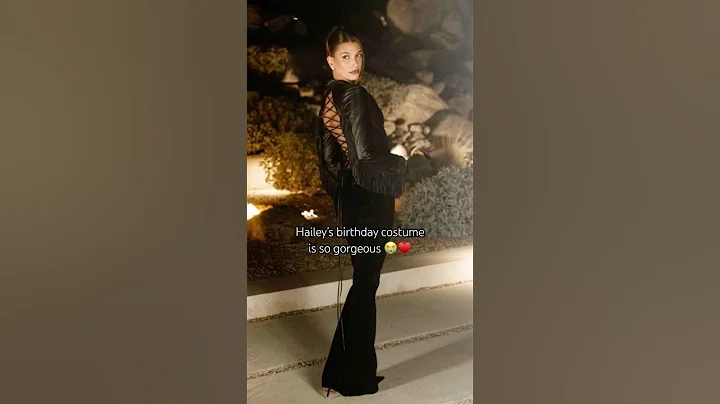 Hailey bieber birthday celebration costume new viral video #viralvideo #viralshort #youtube #shorts