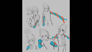 Red with Deoxys DNA (AU) (a bit of Luckyshipping) #drawingtimelapse