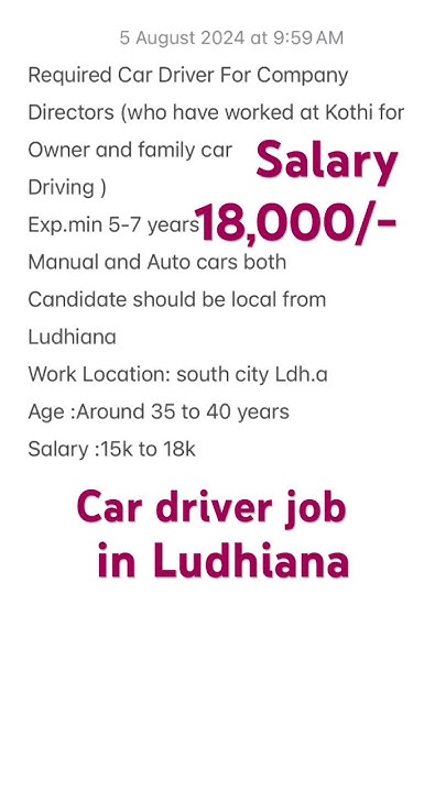 Driver Job Driver Job 2024 Driver Job Vacancy In Ludhiana driver-job-driver-job-2024-driver-job-vacancy-in-ludhiana
