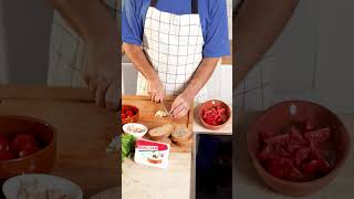 Basit Ama Lezzetli Bir Tarif Domates Ve Fesleğenli Ekmek. Çıvanpeynir