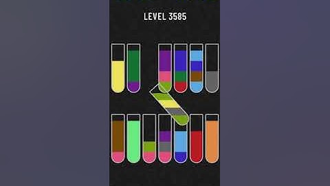 water sort puzzle level 3585