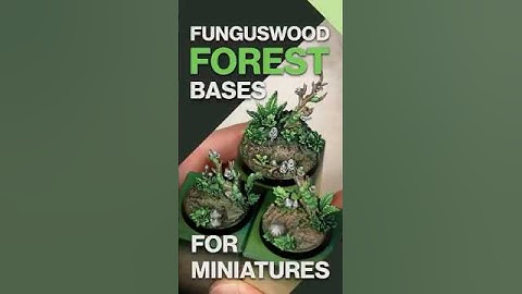 🌿Painting Epic Forest & Fungus Bases!🍄  #paintingminiatures #warhammer #warhammer40k #basing