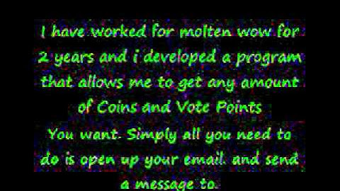 MoltenWoW Wotlk Coin/Point Hack