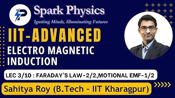 Electro Magnetic Induction: 3/10 |Spark Physics: IIT-Advanced Series|Class XII |Sahitya Roy(IIT KGP)