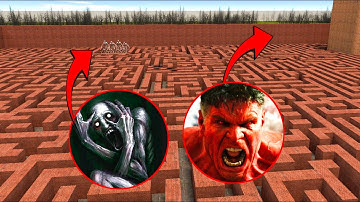 Red HULK (RULK) VS SCP-096 Epic Battle in Garry’s Mod!