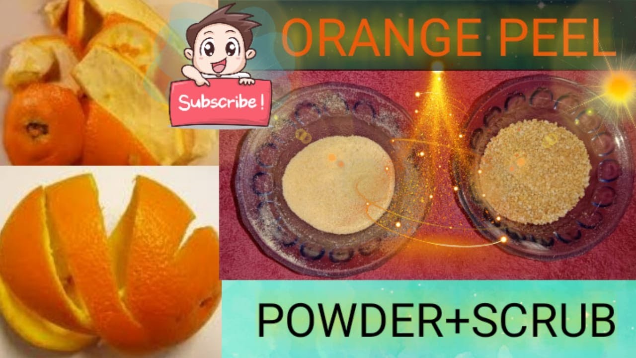 Diy Orange Peel Powder Face Packface Scrub Explore With Keerthu