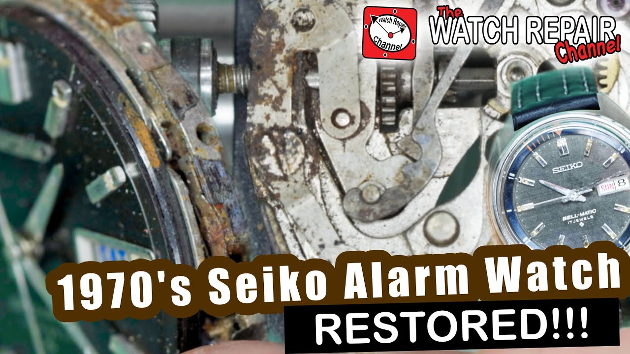 Restoration of 1970s Seiko Bellmatic, Rusted Solid and broken - Lets ...
