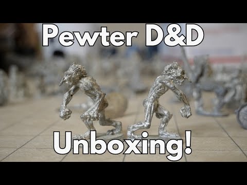 Pewter Dungeons and Dragons Miniatures Ebay Unboxing