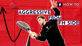 How To Attack With Pressure  From The Right Side #padeltips screenshot 4