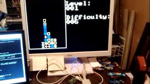 Demo of sometris game on Papilio One