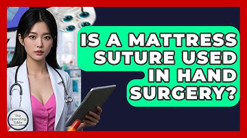 Is A Mattress Suture Used In Hand Surgery? - The Operating Table