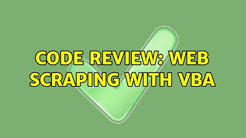 Code Review: Web Scraping with VBA (3 Solutions!!)