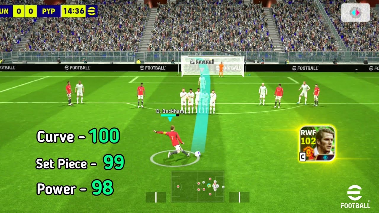 102 Rated Epic Beckham is Unstoppable 🥶🔥 Bend it Like Beckham 💫 PES EMPIRE •