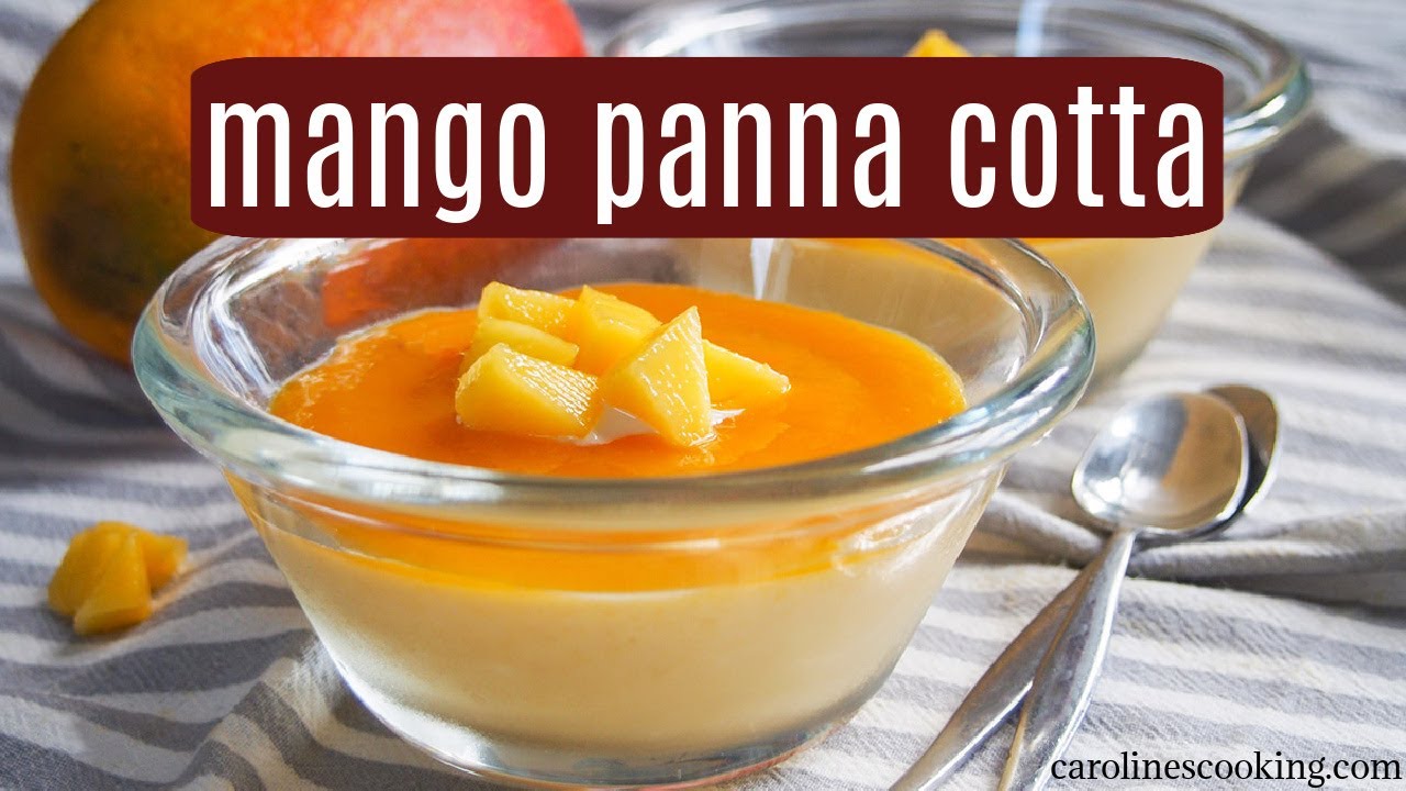 Mango panna cotta