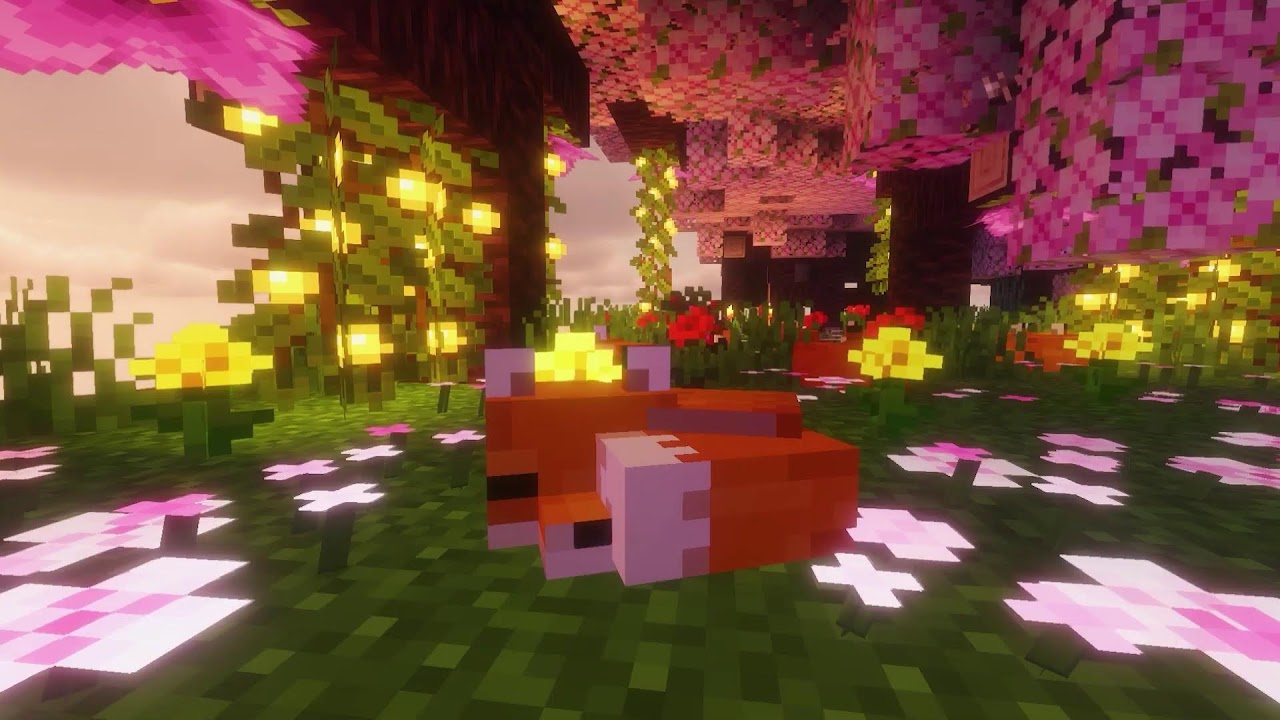 Fox in the Blossoms — Peaceful Minecraft Ambience for Pure Relaxation