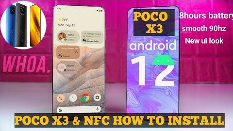 poco x3 & Nfc Android 12 full review || how to install ||