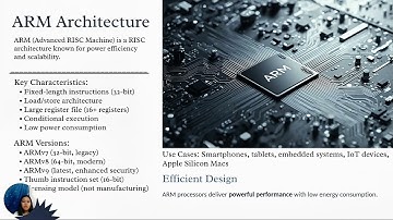 Presentation: Instruction Set Architecture: x86, ARM and RISC vs CISC