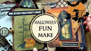 Halloween Spooky Journal Flip Through DIY Paper Project 