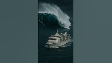 Cruise Ship Hit by Giant Tsunami 🌊 Disaster Animation #ocean #tsunami #cruise