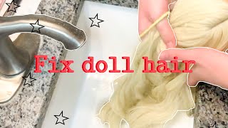 How to fix your American Girl dolls hair!! screenshot 2