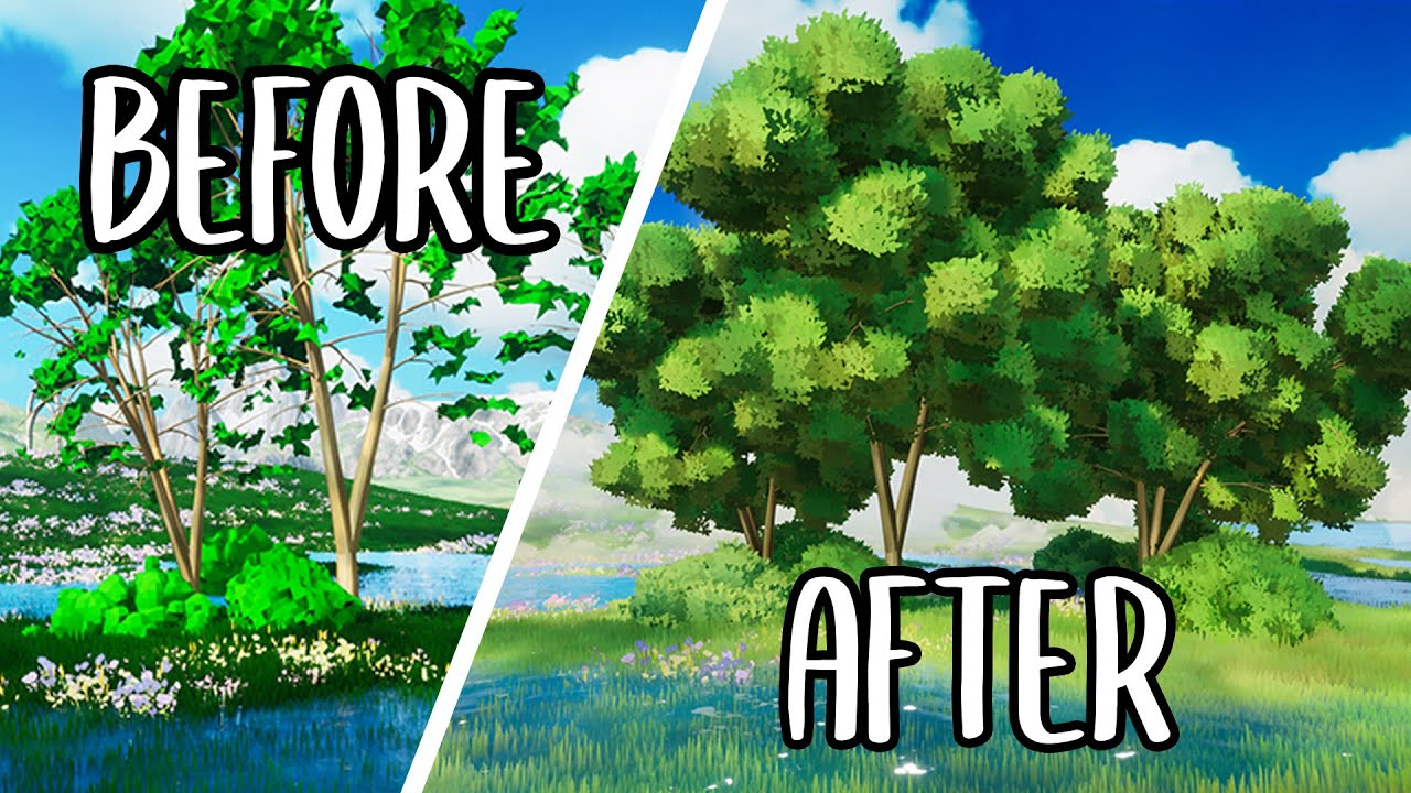 How I Made Ghibli-Style Trees and Grass in UNREAL ENGINE 5.7 (It’s ...