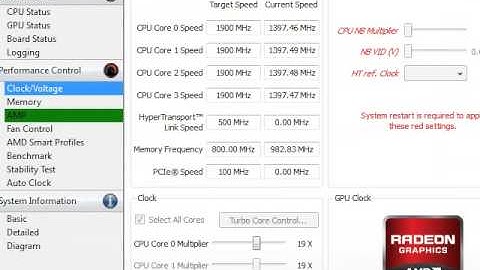 AMD Overdrive Problem, TurboCore Error
