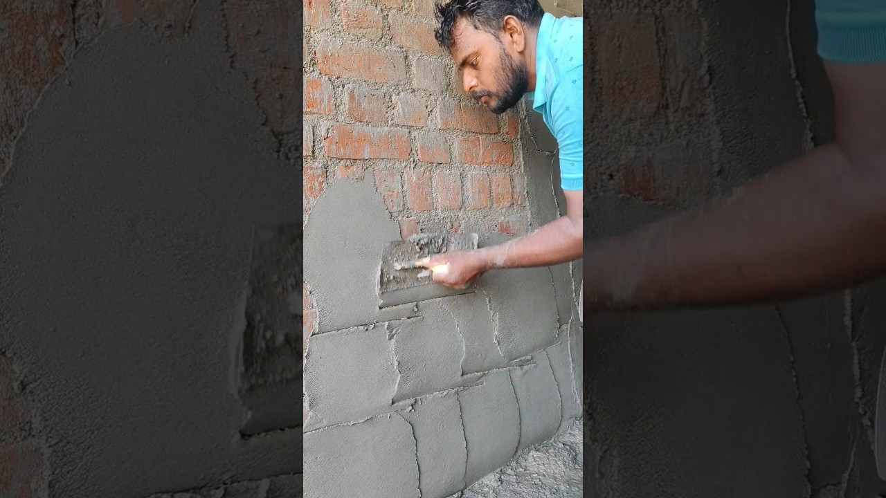 Wall plaster methods ❤️👌 