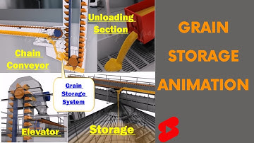 Grain Storage 3D animation | Process flow |Operating a grain silo | Grain storage  #storage #grain