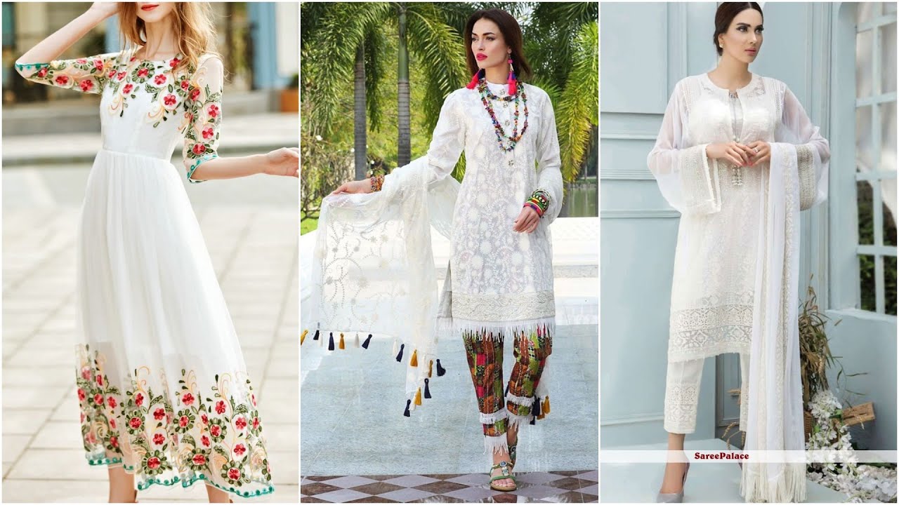 White Embroidered Dress Pakistani