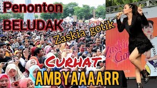 RIBUAN PENONTON || ZASKIA GOTIK LIVE TAIWAN || CURHAT AMBYAAAR