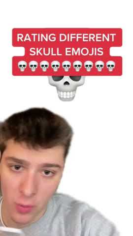 rating different skull emojis