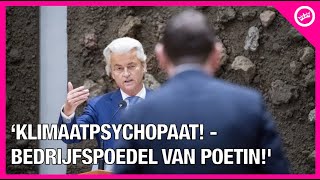 Geert Wilders (PVV) en Jan Paternotte (D66) SLOPEN elkaar