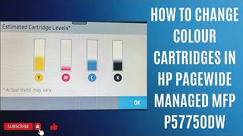 How to change cartridges in hp pagewide managed mfp p57750dw printer #hp #cartridge #howto #printer