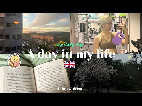 A day in my life as an exchange student in the UK 🇬🇧| workout, studying ...