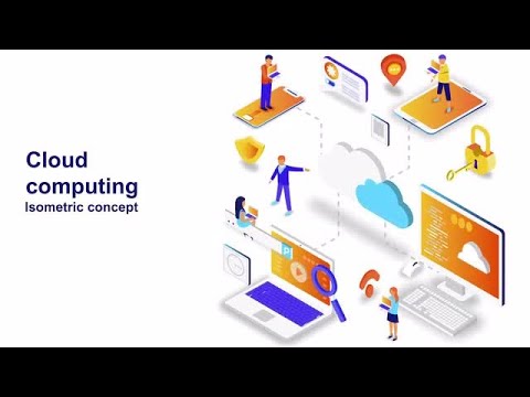 Cloud Computing - Isometric Concept After Effects Templates