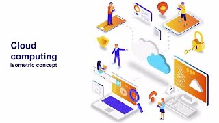 Cloud Computing - Isometric Concept After Effects Templates