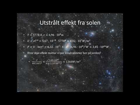 Astrofysikk i fysikk 1 - leksjon 1 - strålingslovene og HR-diagram