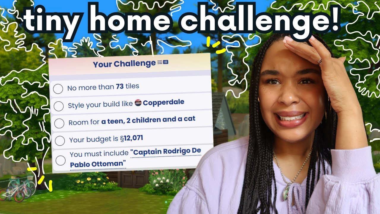 i tried this *EXTREME* tiny home challenge in sims 4 - YouTube