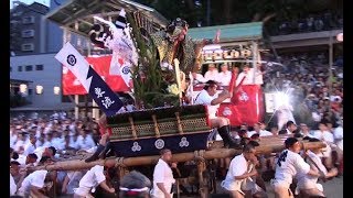 勇壮な「追い山」＝博多祇園山笠