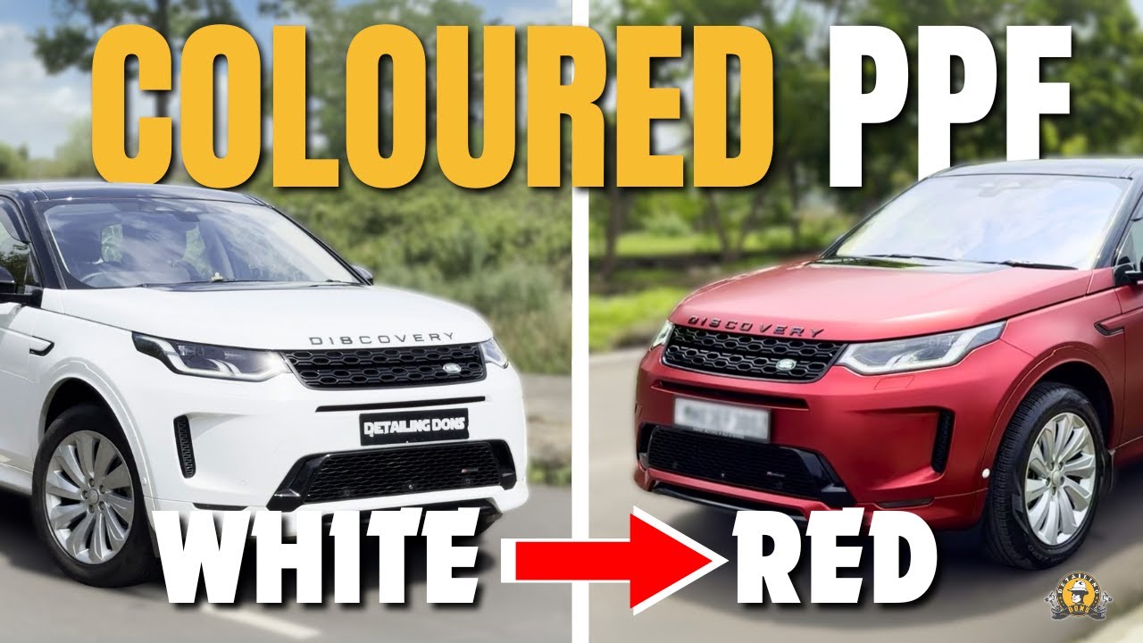 Colour Change Transformation| Full body Colour PPF Turning Land Rover Discovery In Romania Red