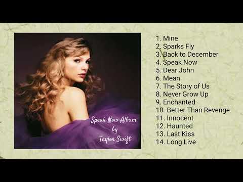 SPEAK NOW (ALBUM) by Taylor Swift: Tracklist Released on October 25, 2010