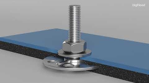 Secure and invisible assemblies with bigHead® fasteners