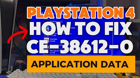 How To Fix PS4 CE-38612-0 Application Data On the Hard Disk drive is Corrupted