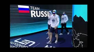 Эстафета 4х200 вольный стиль Будапешт 2021 Золото сборной России